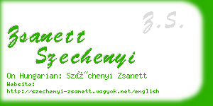 zsanett szechenyi business card